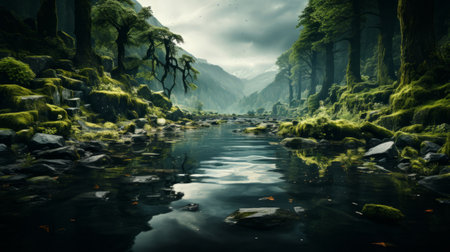Most beautiful nature wallpapers textures. Generative AI.の素材