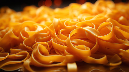 Pasta close-up shot. Generative AI.の素材