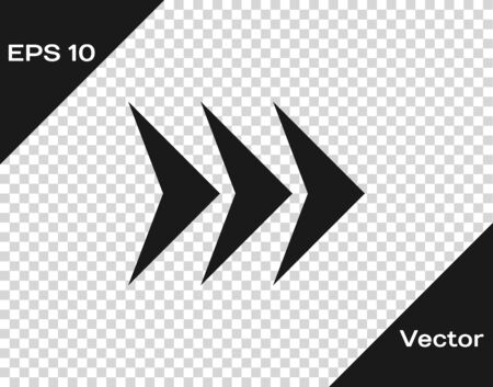 Grey Arrow icon isolated on transparent background.のイラスト素材