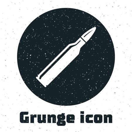 Grunge Bullet icon isolated on white background. Vector Illustrationのイラスト素材
