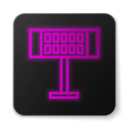 Glowing neon line Electric heater icon Glowing neon Electric heater icon