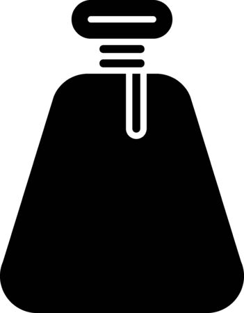 Black Pirate sack icon isolated on white background. Vector Illustrationのイラスト素材