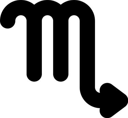 Black Scorpio zodiac sign icon isolated on white background. Astrological horoscope collection....