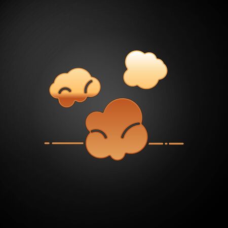Gold Dust icon isolated on black background. Vector Illustrationのイラスト素材