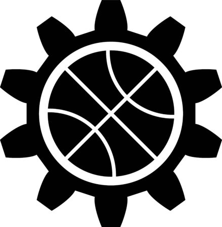 Black Planning strategy concept icon isolated on white background. Basketball cup formation and tactic. Vector Illustrationのイラスト素材