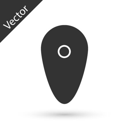 Grey Shield icon isolated on white background. Guard sign. Security, safety, protection, privacy concept. Vector Illustrationのイラスト素材