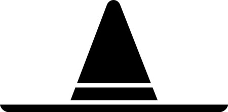 Black Gardener, farmer or agricultural worker hat icon isolated on white background. Vector...