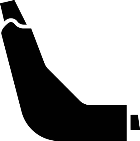 Black Inhaler icon isolated on white background. Breather for cough relief, inhalation, allergic patient. Vector Illustration.のイラスト素材