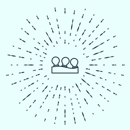 Black line Vacuum cans icon isolated on grey background. Massage jars for face and body. Medical anticellulite cups. Abstract circle random dots. Vector.のイラスト素材