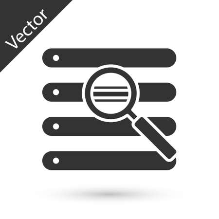 Grey Search in a browser window icon isolated on white background. Vector Illustrationのイラスト素材