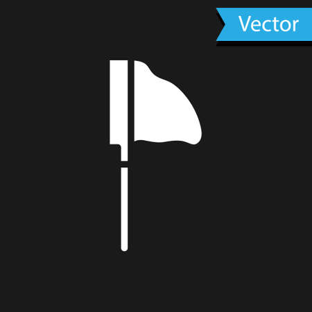 White Fishing net with fish icon isolated on black background. Vectorのイラスト素材