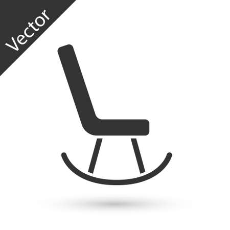 Grey Armchair icon isolated on white background. Vectorのイラスト素材