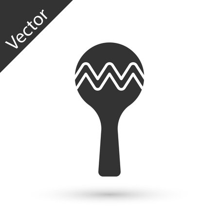 Maracas icon isolated on white background. Music maracas instrument mexico. Vectorのイラスト素材