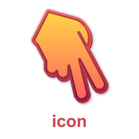 Gold Baseball glove icon isolated on white background. Vectorのイラスト素材
