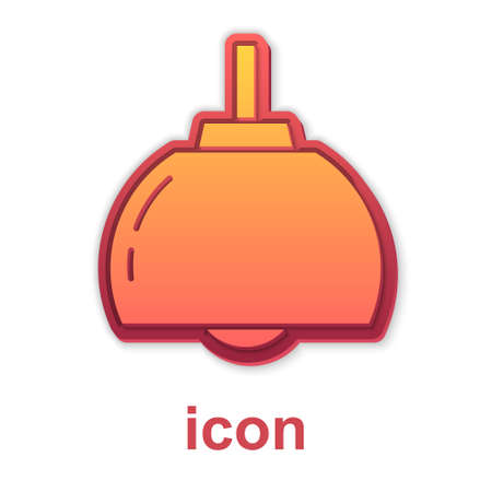 Gold Chandelier icon isolated on white background. Vectorのイラスト素材