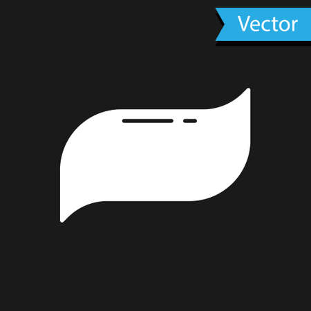 White Toothpaste icon isolated on black background. Vectorのイラスト素材