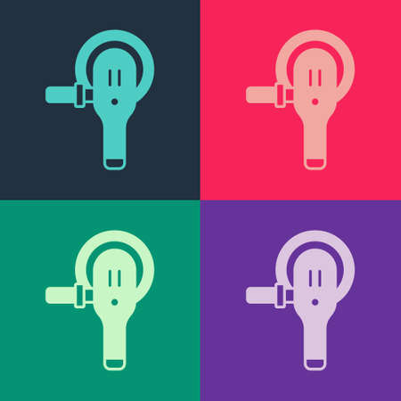 Pop art Angle grinder icon isolated on color background. Vectorのイラスト素材
