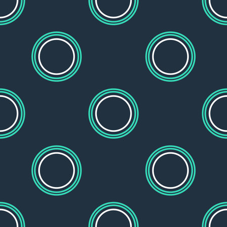 Line Plate icon isolated seamless pattern on black background. Cutlery symbol. Restaurant sign....