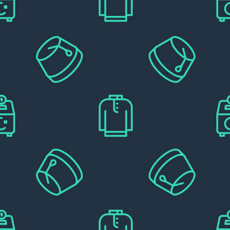Set line Shirt kurta, Turkish hat and Donate or pay your zakat on seamless pattern. Vectorのイラスト素材