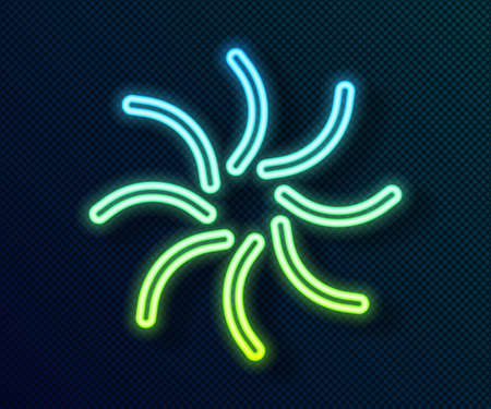 Glowing neon line Black hole icon isolated on black background. Space hole. Collapsar. Vectorのイラスト素材