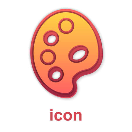 Gold Palette icon isolated on white background. Vectorのイラスト素材