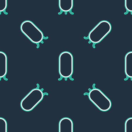 Line Big full length mirror for bedroom, shops, backstage icon isolated seamless pattern on black background. Vectorのイラスト素材