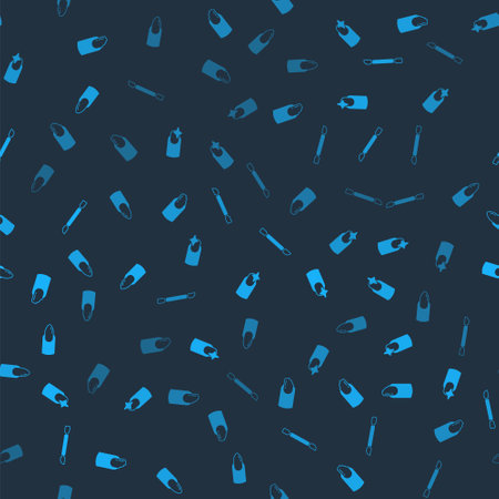 Set Broken nail, Nail manicure, Cuticle pusher and on seamless pattern. Vectorのイラスト素材
