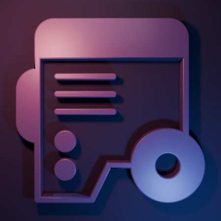 Purple Portable power electric generator icon isolated on purple-blue background. Industrial and home immovable power generator. Minimalism concept. 3D render illustration.の写真素材