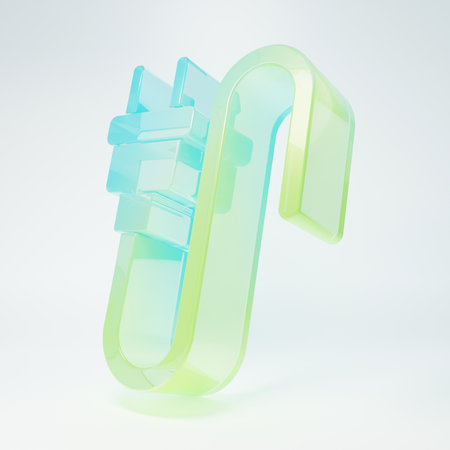 Frosted glass Electric plug icon isolated on white background. Concept of connection and disconnection of the electricity. Minimalism concept. 3D render illustration.の写真素材