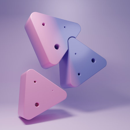 Purple Nachos icon isolated on purple background. Tortilla chips or nachos tortillas. Minimalism...