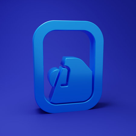 Airplane window icon isolated on blue background. Aircraft porthole. Minimalism concept. 3D render illustration.の写真素材