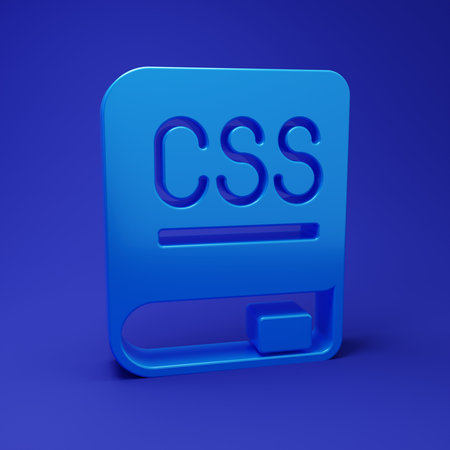 Blue Books about programming icon isolated on blue background. Programming language concept. PHP, CSS, XML, HTML, Javascript learning. Minimalism concept. 3D render illustration.の写真素材