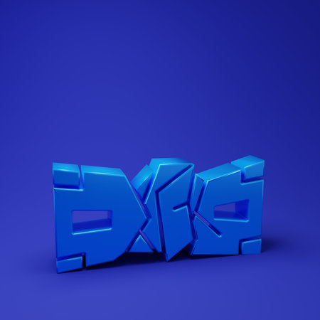 Blue Crumpled paper money cash icon isolated on blue background. Money banknotes stacks. Bill currency. Minimalism concept. 3D render illustration.の写真素材