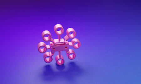 Pink Car sharing icon isolated on purple-blue background. Carsharing sign. Transport rental service...