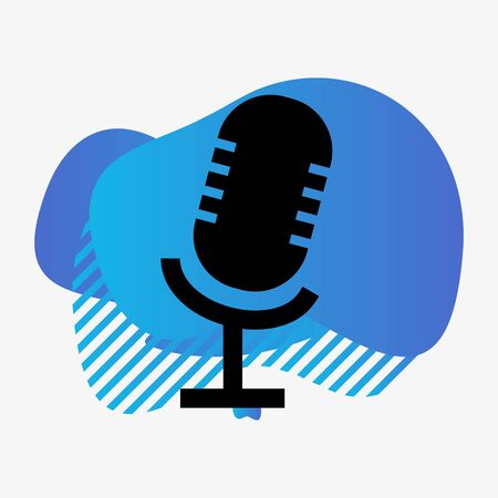 Record  icon isolated on abstract backgroundのイラスト素材