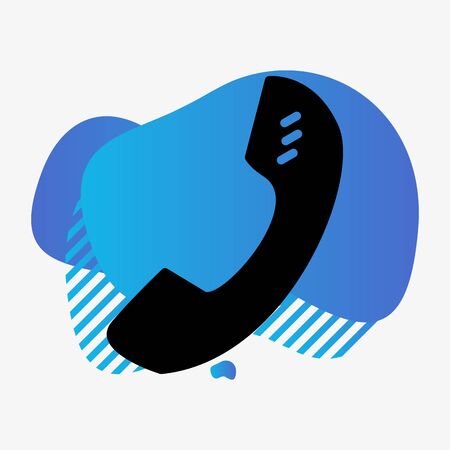 Phone  icon isolated on abstract backgroundのイラスト素材