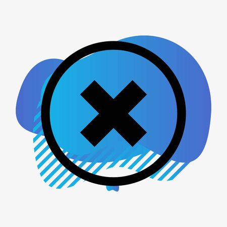 Canceled  icon isolated on abstract backgroundのイラスト素材
