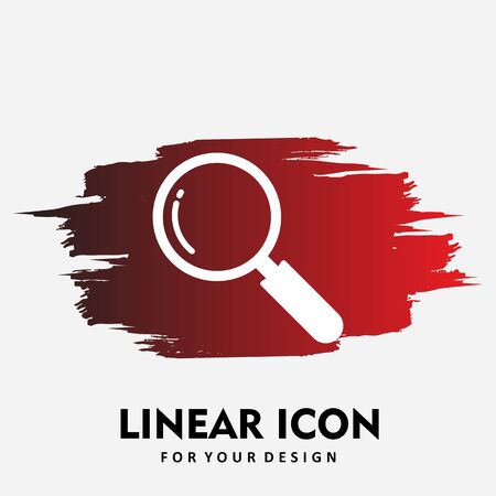 Search  icon isolated on abstract backgroundのイラスト素材