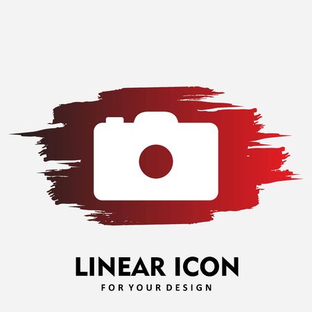 Camera  icon isolated on abstract backgroundのイラスト素材