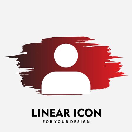 Man  icon isolated on abstract backgroundのイラスト素材