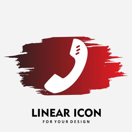 Phone  icon isolated on abstract backgroundのイラスト素材