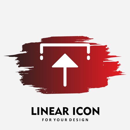 Upload  icon isolated on abstract backgroundのイラスト素材
