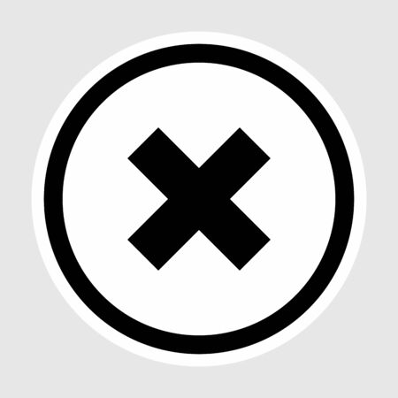 Canceled  icon isolated on abstract backgroundのイラスト素材