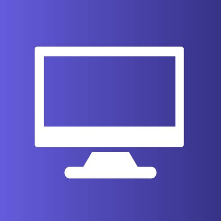 Monitor  icon isolated on abstract backgroundのイラスト素材