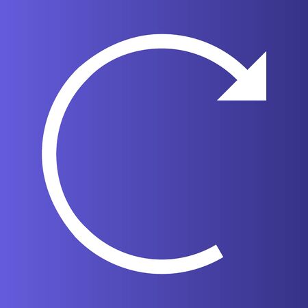 Restart  icon isolated on abstract backgroundのイラスト素材