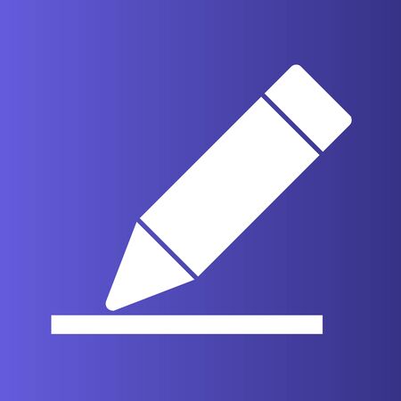 Pencil  icon isolated on abstract backgroundのイラスト素材
