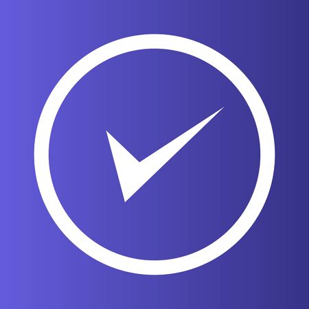 Approve  icon isolated on abstract backgroundのイラスト素材