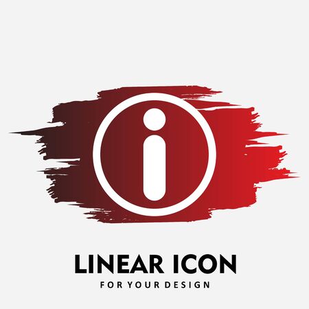 Information  icon isolated on abstract backgroundのイラスト素材