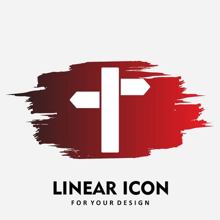 Direction  icon isolated on abstract backgroundのイラスト素材