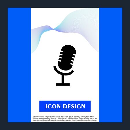 Record  icon isolated on abstract backgroundのイラスト素材